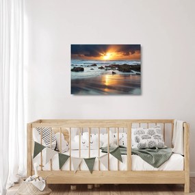 Üveg kép - A napsütötte tenger (70x50 cm)