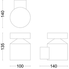 Philips - LED Kültéri fali lámpa LAVEN LED/6W/230V 2700K IP44