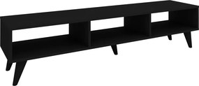 Tirro V2 TV-szekrény, Fekete, 150 x 35 x 35 cm