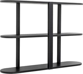 Fekete többszintes fali polc 80 cm Vicente – Bloomingville