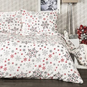 4Home Snowflakes mikroflanel ágyneműhuzat, 140 x 220 cm, 70 x 90 cm