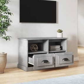 betonszürke szerelt fa TV-szekrény 80 x 35 x 50 cm