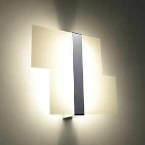 Sollux SL.0187 - Fali lámpa MASSIMO 2xG9/40W/230V fehér/króm