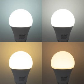 3 darabos intelligens E27 dimmelhető LED izzókészlet A60 9W 806 lm 2700K-6500K, Zigbee Smart Hub-bal