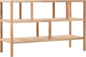 vidaXL tömör diófa fürdőszobapolc 100 x 40 x 65 cm