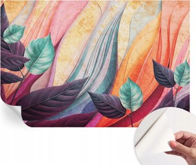 Design fali fotótapéta öntapadós absztrakt levelek 104x70