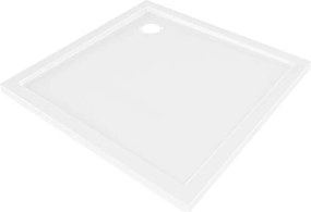 Mexen Flow négyzet alakú zuhanytálca slim 90 x 90 cm, fényes fehér - 46S109090