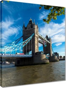 Vászonkép 40x50 Tower Bridge az éggel