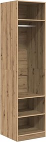 vidaXL Ruhásszekrény polcokkal Artisan tölgy 50 x 50 x 200 cm Faanyag