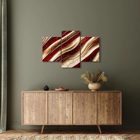 Kép - Arany - fehér textúra (90x60 cm)