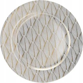 Patera tányéralátét Arany levelek kerek 33 cm 1 db