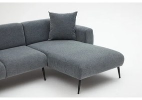 PISA L-alakú sarokgarnitúra, jobb oldali, szürke