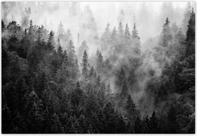 Fotótapéták 152x104 Tájkép Szürke Hegyek Köd