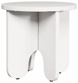 Dohányzóasztal 2 pcs Fehér 39.5 x 39.5 x 30 cm Tömör fenyőfa
