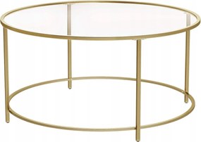 Vasagle Sigrid dohányzóasztal arany