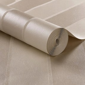 Exkluzív gyöngyházfényű csíkos tapéta kvarc szemcsékkel