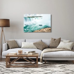 Vízesések hajóval képe (90x60 cm)