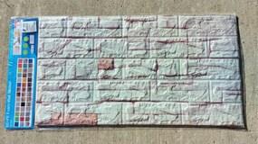 10 Darab Öntapadós 3d Tégla Hatású Dekor Falmatrica, Tapéta Homokkő Márvány Mintával 70x77x0,6 Cm
