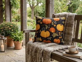Mikroszálas párnahuzat ORANGE PUMPKINS 45x45 cm, színes kivitel