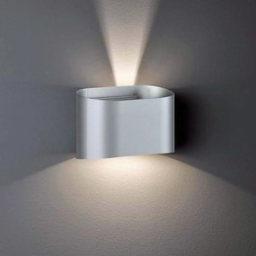 FISCHER&HONSEL 30425 WALL Modern Kültéri Fali Lámpa Ezüst LED IP44