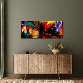 Kép - A város színes absztrakciója (120x50 cm)