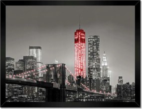 Poszterek keretben 40x30 New York Manhattan híd