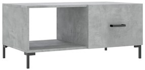 Betonszürke szerelt fa dohányzóasztal 90 x 50 x 40 cm