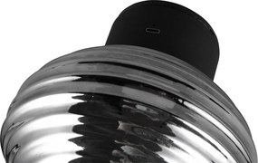 Sötétszürke USB üveg LED fali lámpa ø 15,5 cm Earl – Reality