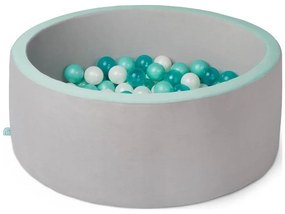 B-Toys - Gyermek száraz medence labdákkal átm. 89 cm szürke/türkiz