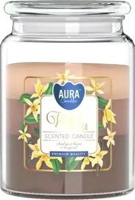 Nagy illatgyertya Aura fedéllel SN99-387 Vad vanília