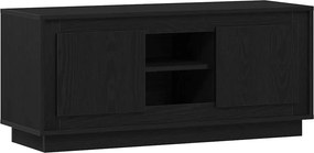 vidaXL TV szekrény Fekete tölgy 102 x 35 x 45 cm Faanyag