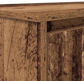 antik fa szerelt fa íróasztal 120x42x76 cm