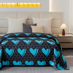 Ágytakaró KASUGA, türkiz Méret: 170 x 210 cm