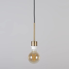 Modern függőlámpa bronz árnyékolóval 45 cm fehér - Combi 1