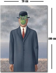 70100FAMOUSART-069 René Magritte velúr vászonkép, 70 x 100 cm