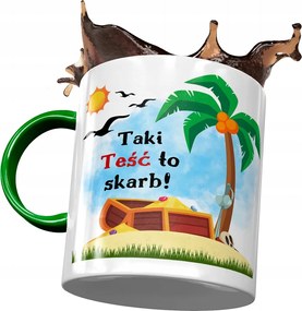 Zöld bögre apósnak Anyós ajándék fényképes nyomtatással