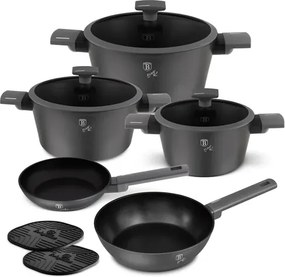 BerlingerHaus 10 részes edénykészlet Anthracite Collection(BH/8140N)