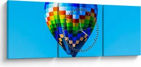 Kép - Hőlégballon (órával) (90x30 cm)