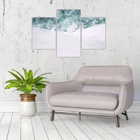 Kép - Türkiz absztrakció (90x60 cm)