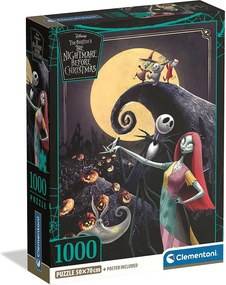 Karácsonyi lidércnyomás Moon 1000 db-os Compact puzzle Clementoni