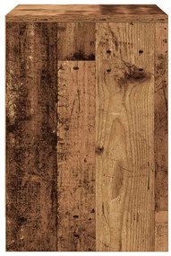 2 db antik fa színű éjjeliszekrény fiókkal 40x34x50 cm