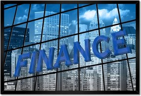 Plakátok keretben 60x40 Világ pénzügyei