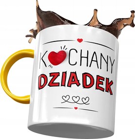 Sárga bögre nagypapának nagypapa napjára Ajándék fényképes nyomtatással