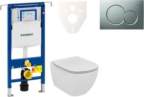 Fali WC szett Geberit előtétfalas szereléshez + Ideal Standard Tesi WC 111.355.00.5NE3
