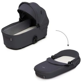 KINDERKRAFT - Kombinált babakocsi 2in1 NEA 2 Sötét szürke