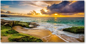 Fotó üveg kép Naplemente tenger 140x70