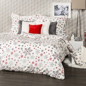 4Home Snowflakes mikroflanel ágyneműhuzat, 140 x 220 cm, 70 x 90 cm
