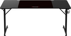 NERO karbon gamer asztal 140 × 60 cm