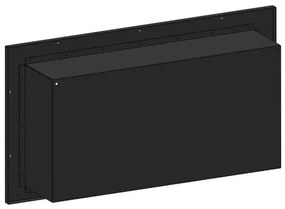 InFire - Beépített BIO kandalló 49x90 cm 3kW fekete