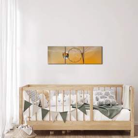 Kép - Makró virág (órával) (90x30 cm)